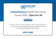 United Nations ESCAP Free Online Course 2026 – Open for All United Nations ESCAP Free Online Course 2026
