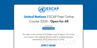 United Nations ESCAP Free Online Course 2026