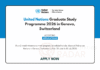United Nations Graduate Study Programme 2026