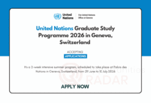 United Nations Graduate Study Programme 2026