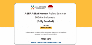 ASEF ASEM Human Rights Seminar 2026