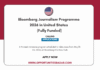 Bloomberg Journalism Programme 2026