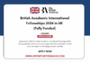 British Academic International Fellowships 2026
