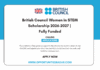 British Council Women in STEM Scholarship 2026