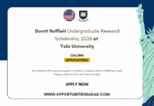 Dorrit Hoffleit Undergraduate Research Scholarship 2026