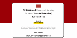 GRIPS Global Research Internship 2026