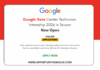 Google Data Center Technician Internship 2026
