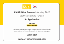 KAIST KAI-X Summer Internship 2026