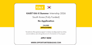 KAIST KAI-X Summer Internship 2026