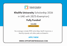 Khalifa University Scholarship 2026