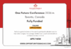 One Future Conference 2026 in Toronto, canada