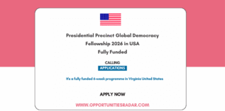 Presidential Precinct Global Democracy Fellowship 2026