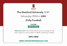 Stanford University SURF Fellowship 2026
