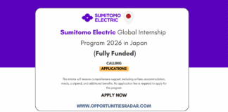 Sumitomo Electric Global Internship 2026