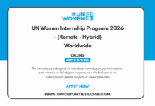 UN Women Internship Program 2026