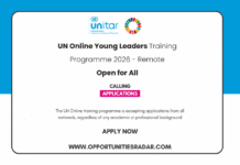 UN Young Leaders Training Programme 2026