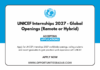 UNICEF Internships 2027