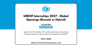 UNICEF Internships 2027