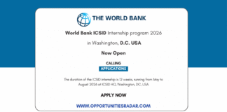 World Bank ICSID Internship program 2026
