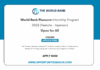 World Bank Pioneers Internship Program 2026