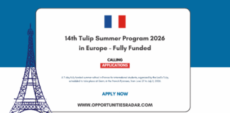 14th Tulip Summer Program 2026