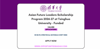 Asian Future Leaders Scholarship Program 2026