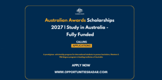 Australian Awards Scholarships 2027