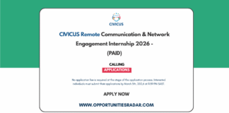 CIVICUS Communication & Network Engagement Internship 2026