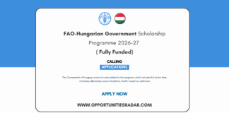 FAO-Hungarian Government Scholarship 2026