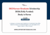 GKS Korean Graduate Scholarship 2026