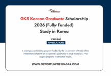 GKS Korean Graduate Scholarship 2026