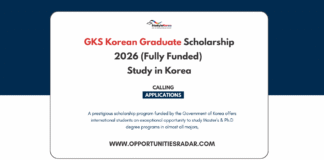 GKS Korean Graduate Scholarship 2026