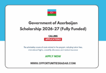 Government of Azerbaijan Scholarship 2026