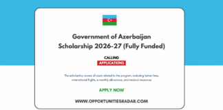 Government of Azerbaijan Scholarship 2026