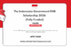 Indonesian Government KNB Scholarship 2026