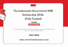 Indonesian Government KNB Scholarship 2026 (Fully Funded) Indonesian Government KNB Scholarship 2026