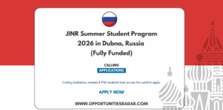 JINR Summer Student Program 2026