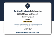 Jardine Graduate Scholarships 2026
