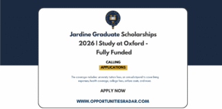 Jardine Graduate Scholarships 2026