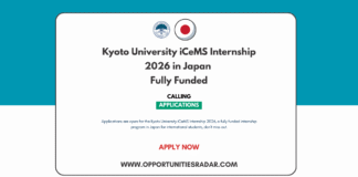 Kyoto University iCeMS Internship 2026