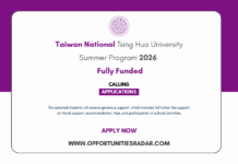 National Tsing Hua University Summer Program 2026