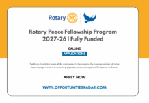 Rotary Peace Fellowship Program 2027-28 | Fully Funded Rotary Peace Fellowship Program 2027