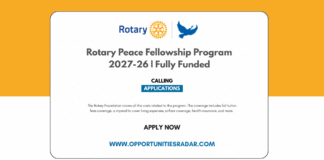 Rotary Peace Fellowship Program 2027