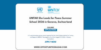 UNITAR She Leads for Peace Summer School Geneva 2026