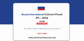 World International Youth Festival 2026 in Russia (Funded)