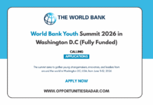 World Bank Youth Summit 2026 in Washington D.C (Fully Funded) World bank youth summit