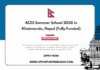 ACES Summer School 2026