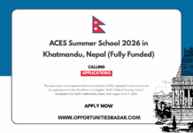 ACES Summer School 2026