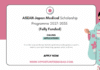 ASEAN-Japan Medical Scholarship Programme 2027