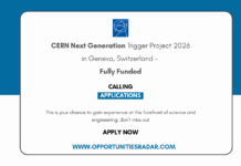 CERN Next Generation Trigger Project 2026 in Switzerland – Fully Funded CERN Next Generation Trigger Project 2026